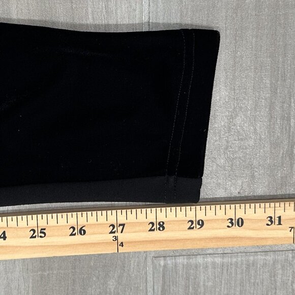 Anne Fontaine Andy Leggings Dual Material in Velvet and Milano Black Size 36 - Picture 14 of 16